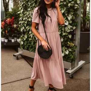 Emma Tiered Midi Dress from Bohme